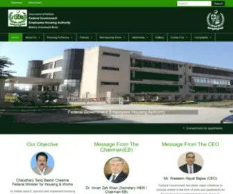 Fgehf.gov.pk(Federal Government Employees Housing Authority) Screenshot