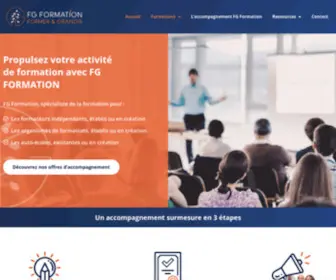 Fgformation.fr(Créer et développer votre organisme de formation) Screenshot