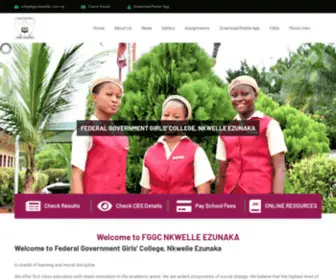 FGGCNkwelle.com.ng(FEDERAL GOVERNMENT GIRLS' COLLEGE) Screenshot