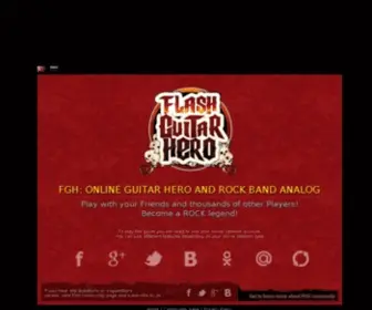 FGH-Game.com(Online Guitar Hero and Rock Band analog) Screenshot