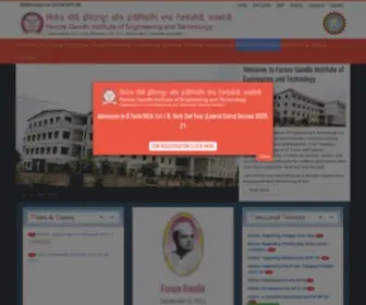 Fgiet.ac.in(Feroze Gandhi Institute of Engineering & Technology) Screenshot