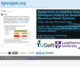 Fglongatt.org(Personal page of Prof. Francisco M. Gonzalez Longatt. This webpase) Screenshot