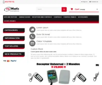 Fgmatic.com(Puertas de garaje y motores) Screenshot