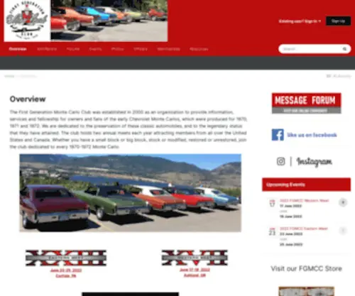 FGMCC.com(The First Generation Monte Carlo Club) Screenshot