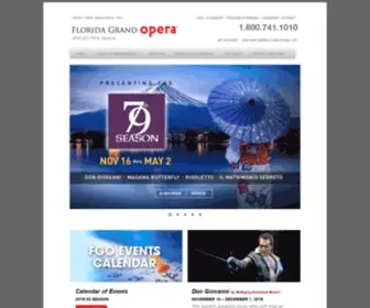 Fgo.org(Florida Grand Opera) Screenshot