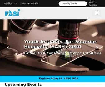 Fgsi.co.in(Best Science Events and Exhibitions Participation for Students) Screenshot