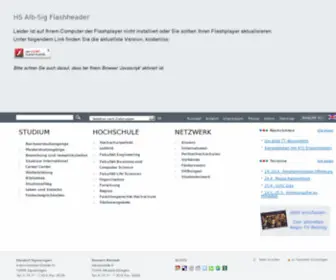 FH-Albsig.de(Hochschule Albstadt) Screenshot
