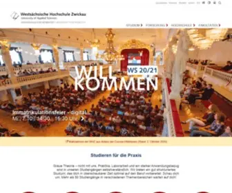 FH-Zwickau.de(Westsächsische) Screenshot