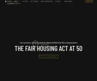 Fhact50.org(The National Fair Housing Alliance) Screenshot