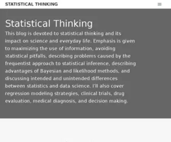 Fharrell.com(Statistical Thinking) Screenshot