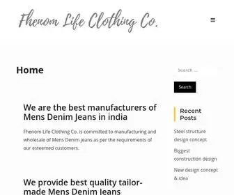 Fhenom.com(Jeans Manufacturers In Delhi) Screenshot