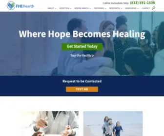 Fherehab.com(FHE Health) Screenshot