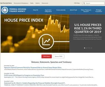 Fhfa.gov(Federal Housing Finance Agency) Screenshot