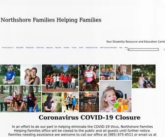 FHfnorthshore.org(Northshore Families Helping Families) Screenshot