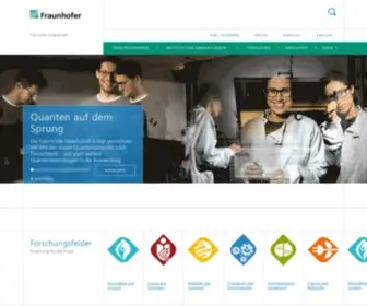 FHG.de(Startseite Fraunhofer) Screenshot