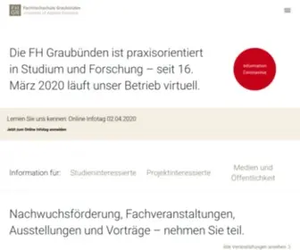 FHGR.ch(Fachhochschule Graubünden) Screenshot