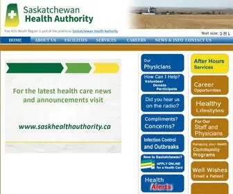 FHHR.ca(Five Hills Health Region Home) Screenshot