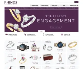 Fhinds.co.uk(F.Hinds the Jewellers) Screenshot