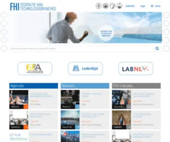 Fhi.nl(FHI, federatie van technologiebranches) Screenshot