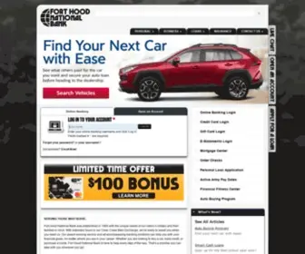 FHNB.com(Fort Hood National Bank) Screenshot