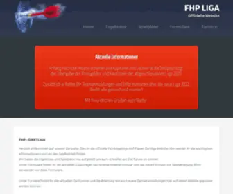 FHP-Liga.de(Die offizielle Website der Dart) Screenshot