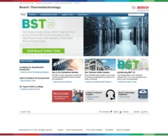 FHP-MFG.com(Bosch Heating and Cooling) Screenshot