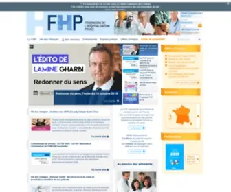 FHP.fr(Fédération des cliniques et hôpitaux privés de France) Screenshot