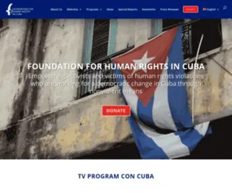 FHrcuba.org(Foundation For Human Rights in Cuba) Screenshot