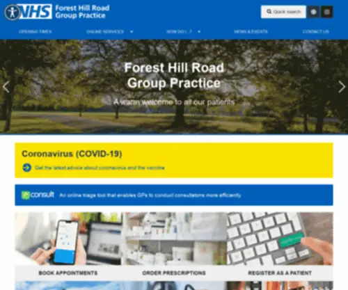 FHRGP.co.uk(Forest Hill Road Group Practice) Screenshot