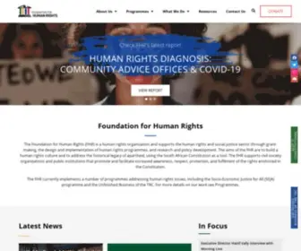 FHR.org.za(Foundation for Human Rights (FHR)) Screenshot