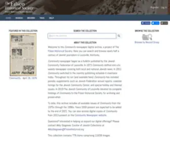 FHS-Archives.org(Filson Historical Society Archives) Screenshot
