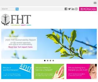 FHT.org.uk(Federation of Holistic Therapists Directory Service) Screenshot