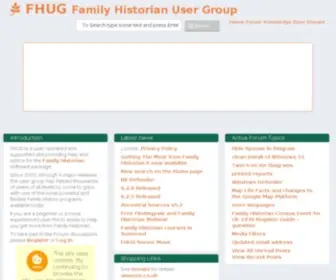 Fhug.org.uk(FHUG Family Historian User Group) Screenshot
