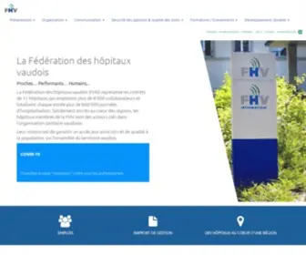 FHV.ch(La Fédération des hôpitaux vaudois (FHV)) Screenshot