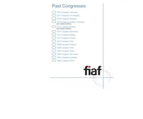 Fiafcongress.org(The FIAF Congresses website) Screenshot