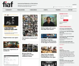 Fiafnet.org(International Federation of Film Archives) Screenshot