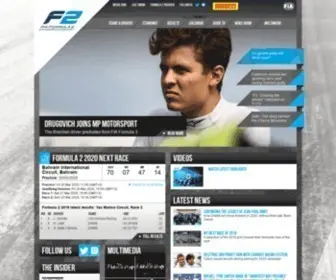 Fiaformula2.com(The home page for the official website of the FIA Formula 2 Championship) Screenshot