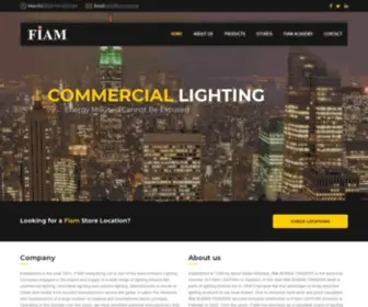 Fiam.com.pk(Fiam Lighting Pakistan) Screenshot