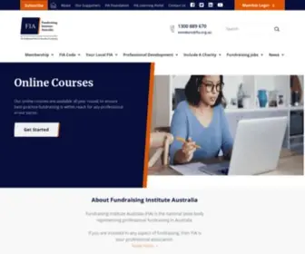 Fia.org.au(Fundraising Institute Australia (FIA)) Screenshot