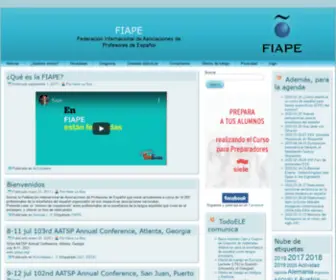 Fiape.org(Federación Internacional de Asociaciones de Profesores de Español) Screenshot