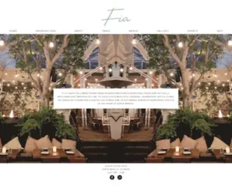 Fiarestaurant.com(Fia Restaurant) Screenshot