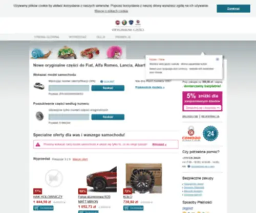 Fiat-Autoparts.com(Nowe oryginalne części do Fiat) Screenshot