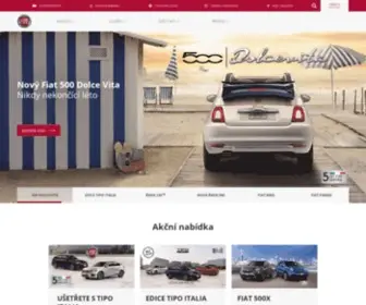 Fiat.cz(Oficiální stránka Fiat ČR) Screenshot