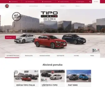 Fiat.sk(Oficiálna stránka Fiat Slovensko) Screenshot