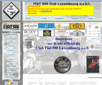 Fiat500.lu(Fiat 500 Club Luxembourg) Screenshot