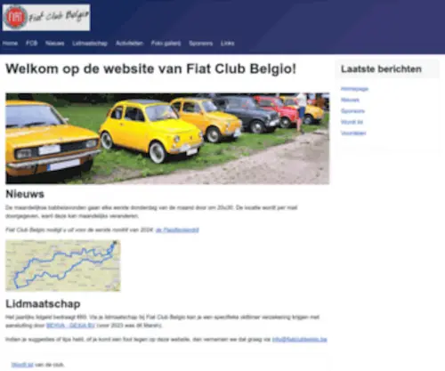 Fiatclubbelgio.be(Fiat Club Belgio) Screenshot