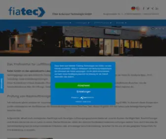 Fiatec.com(Prüfinstitut für Luftfilterprüfungen) Screenshot