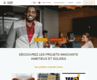 Fiatope.com(Financement Participatif Afrique) Screenshot