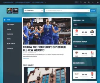 Fibaeurope.com(FIBA Europe) Screenshot