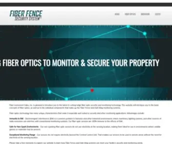 Fiber-Fence.com(Fiber Fence & OptiMag Sensing System) Screenshot